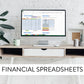 Financial spreadsheets for photographers